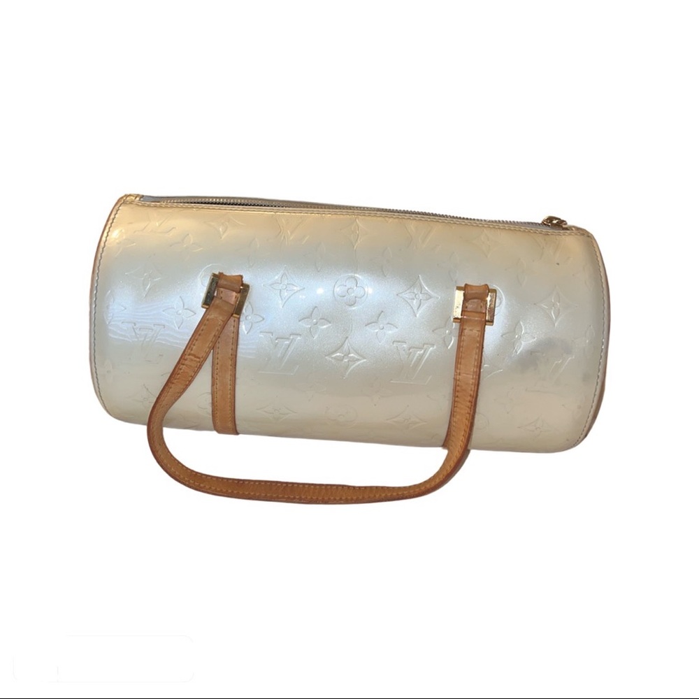 White Louis Vuitton Vernis Bedford Bag
